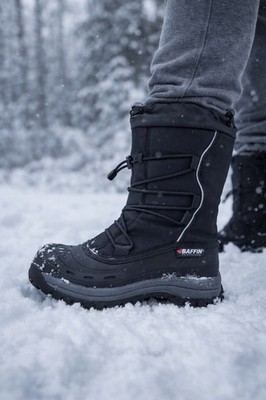 NEW Baffin Polar Proven Snow Boots Womens Size 8 Black Waterproof Insulated.