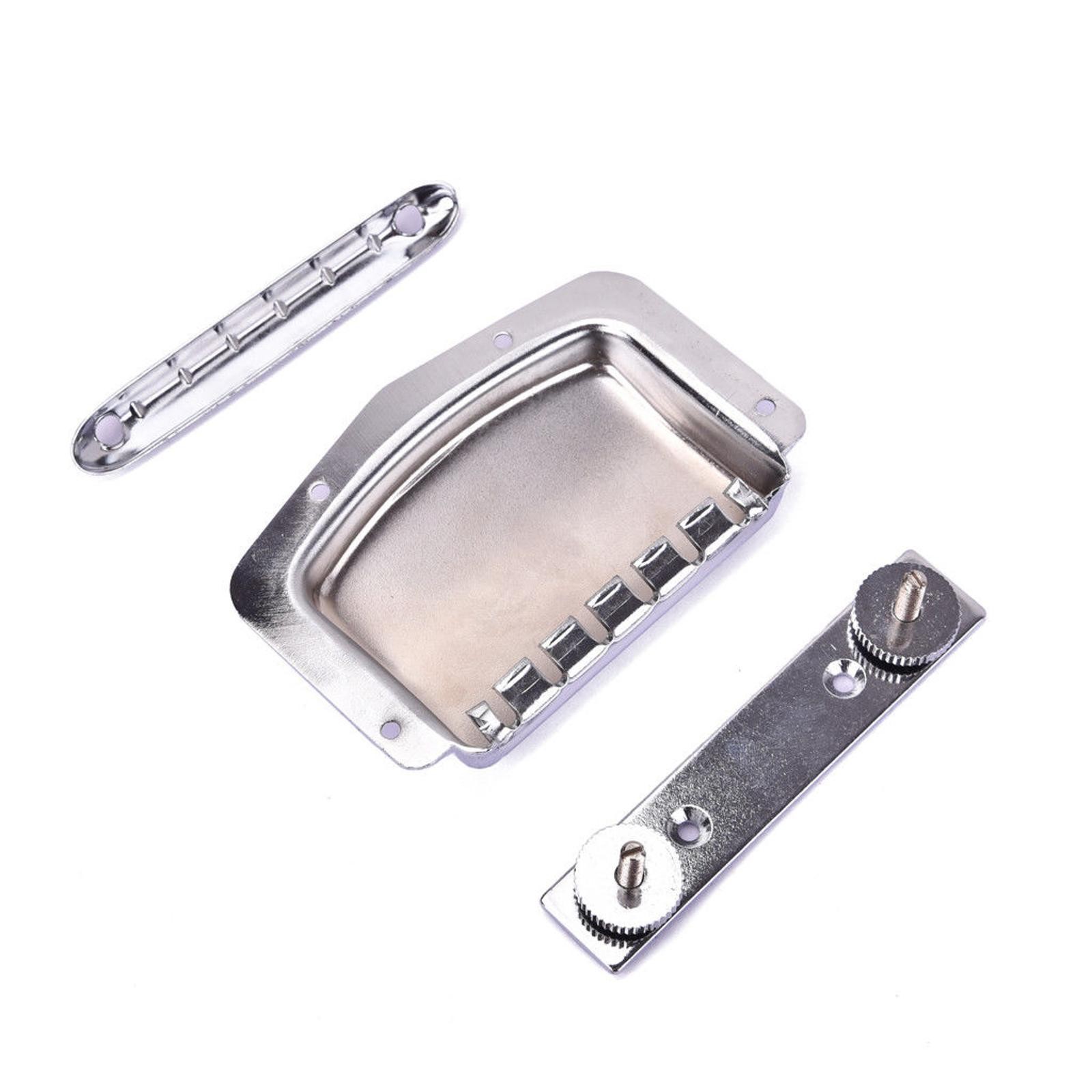 Fixed Bridge+Tailpiece Cover Protector With Screws For Teisco Electric Guitar