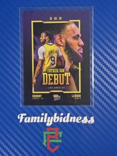 LeBron James/Bronny James Jr. 2024 Topps Now Father Son Debut #1 First ever! LA