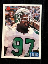 1993 Bowman Tim Harris Eagles Football Trading Card #376 NFL Collectible