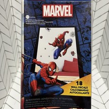 Marvel Spider-Man 18 Count Wall Decals Peel Stick Removable Repositioning