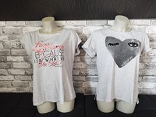 T-Shirts im Doppelpack, grau mit Aufdruck, Gr...