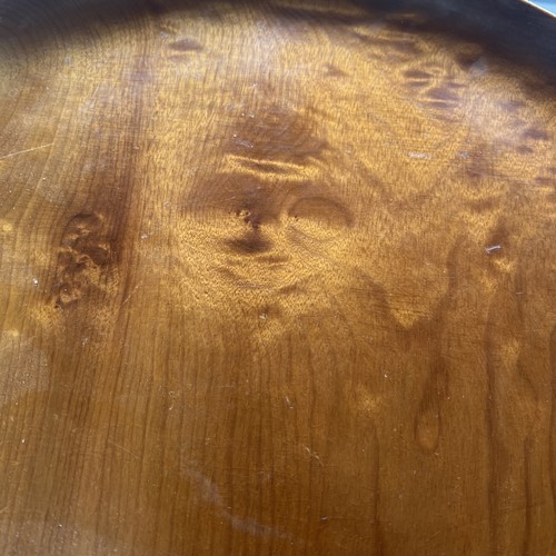 Bandeja de madera de mirto vintage 14" Ralph Bailey Oregon caras embrujadas en madera sagrada - Imagen 24 de 24