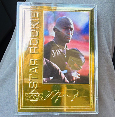 1994 Upper Deck Michael Jordan 22Kt Gold Photo Star Rookie #02810/10000