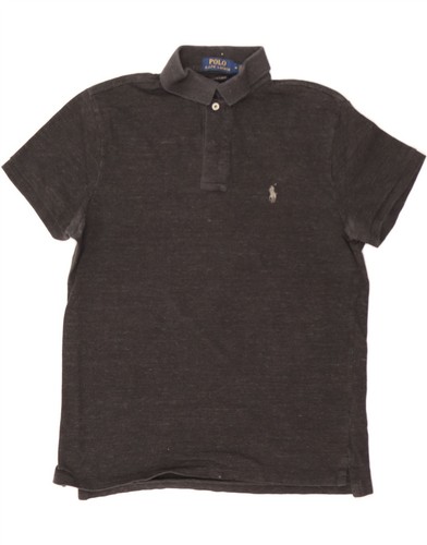 POLO RALPH LAUREN Herren Custom Slim Fit Poloshirt Medium Grau Baumwolle LF01