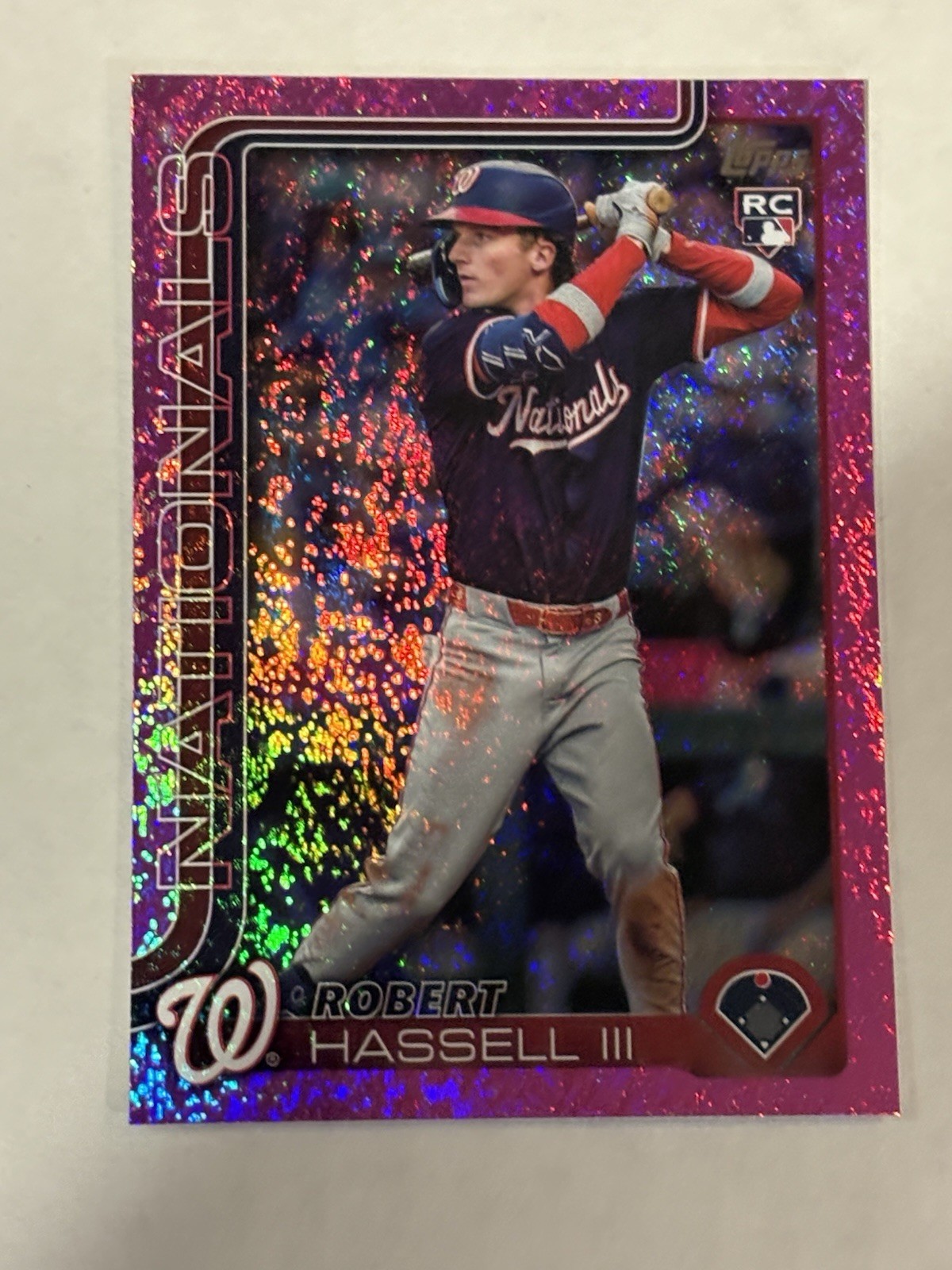 2025 Topps Update Series Robert Hassell III Pink Diamante Rookie Card #US109
