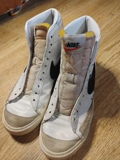 Nike Blazer Mid '77 2020 White Black Suede Sneaker BQ6806-100 Retro Size 7