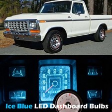 Ice Blue Gauge Cluster LED Dashboard Bulbs For Ford F100-F350 Truck 1973-1979
