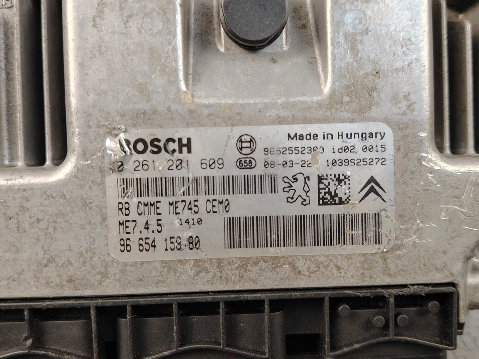 CITROEN C4 COUPE LA 1.6L NFU 81KW ENGINE CONTROL MODULE ECM ECU 0261201609 - Image 3 of 4