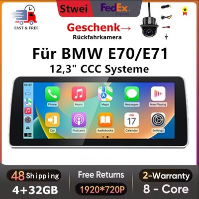 Neu Apple CarPlay 4+32GB Auto Display Autoradio WIFI BT Für BMW X5/6 E70 E71 CCC