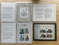 British Post Office Stamp Exhibition Miniature Sheet 1978/9 first second third