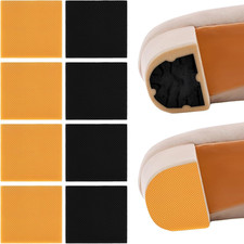 8 PCS High Heels Patch, Square Sole Repair Tips, Rubber Boot Heel Replacement, N