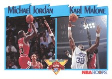 1991-92 Hoops #306 Scoring Leaders Michael Jordan/Karl Malone