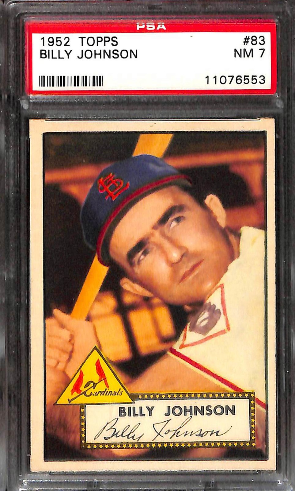 1952 TOPPS #83 BILLY JOHNSON PSA 7 NM 11076553