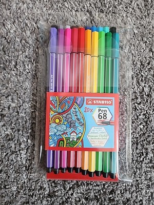 STABILO Pen 68 Set of 20 Fibre Tip 