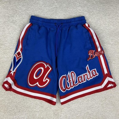Atlanta Braves Shorts Mens Large Blue Pro Standard City Connect Script Graphic