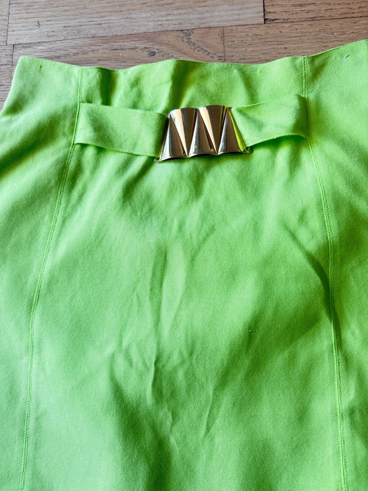 HERMOSA FALDA CLAUDE MONTANA VERDE 44 10 Foto 2 de 4