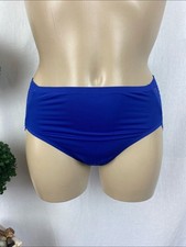 Soma Blue High Waist Lace Back Bikini Panty NEW S