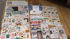 Maggie Holmes Lot Of 12x12 Paper, Stickers, Chipboard, Ephemera, Die cuts