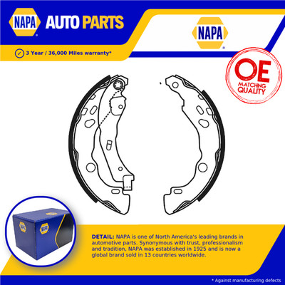Brake Shoes Set fits NISSAN NOTE E12 1.2 1.5D 2012 on NAPA D40601HD3E Quality