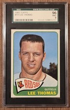 1965 Topps #111 Lee Thomas Boston Red Sox Original Baseball Card SGC 9 Mint