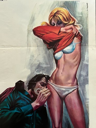 Hot Girl Sexy Babe Vintage Movie Poster Sexploitation Italy Italian Mila - Picture 2 of 5