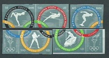 Romania - Postage 1960 Yvert 1715/9 ** MNH Olympic Games In Rome