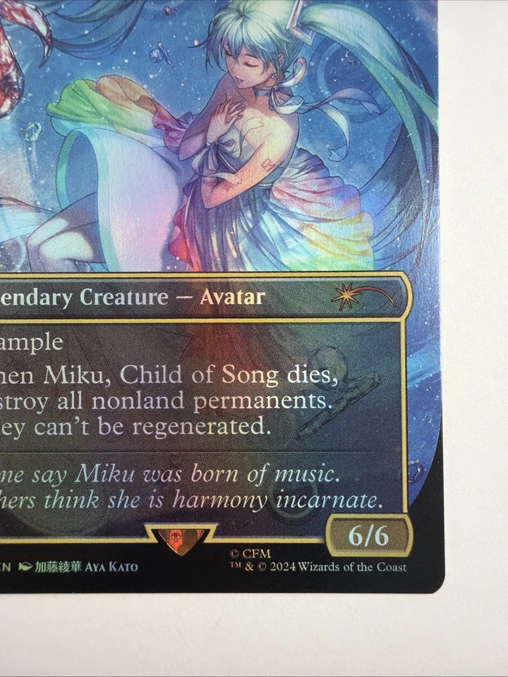 Miku, Child of Song - Child of Alara (Rainbow Foil) Secret Lair Drop Foil - Image 4 of 4