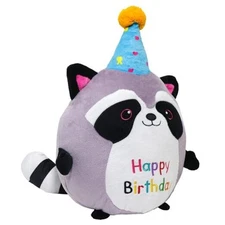 Raccoon Plush Toy 10 Inch Cute Birthday Stuffed Animal Soft Raccoon - 10in