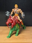 Vintage He-Man and Battle Cat - Complete - Masters of the Universe