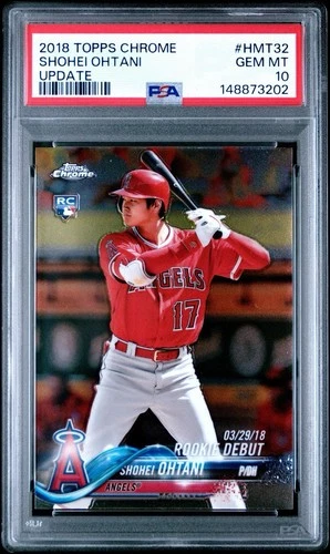 2018 Topps Chrome Update SHOHEI OHTANI Rookie RC LA Angels #HMT32 PSA 10