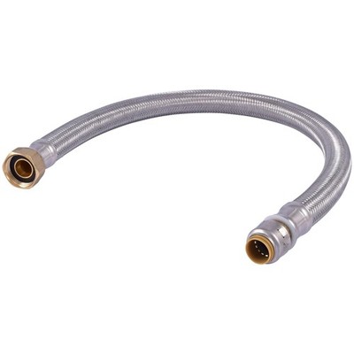 Sharkbite Max 1/2 Inch X 3/4 Inch Fip X 24 In. Braided Flexible Water Heater