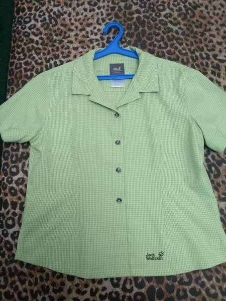 Women Jack Wolfskin Shirt Green Polyester 40 / L /