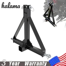 Heavy Duty 3 Point Hitch 2in Receiver Trailer Hitch Fits Category 1 Tractors