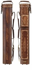 Instroke 2x4 Hand Tooled Tribal Leather Pool Cue Case w/ FREE Shipping