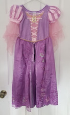 Disney Store Tangled Rapunzel Girls Dress/Halloween Costume~size 7-8