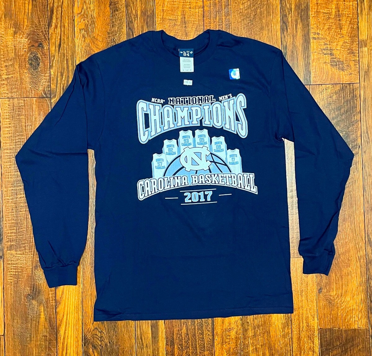 NORTH CAROLINA TAR HEELS NCAA CHAMPION BLUE 84 SWEATSHIRT MEN LONG