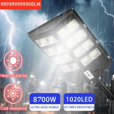 8700W Aluminium Commercial Solar Street Lights Outdoor Dusk to Dawn Super Bright