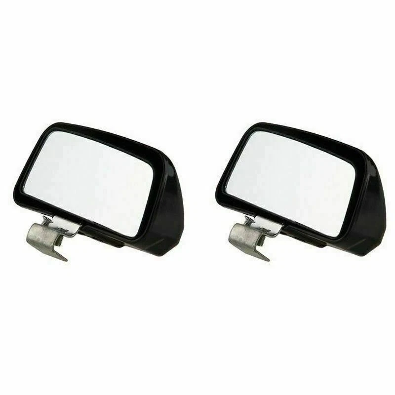 Kit de espejo retrovisor auxiliar de ángulo ciego de visión ancha medio rectángulo ajustable para automóvil Foto 4 de 4