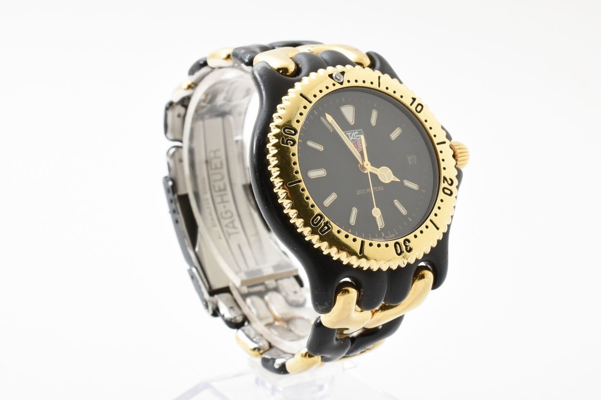 TAG HEUER s/el SEL S93.306C Black Gold Quartz Unisex Watch | eBay