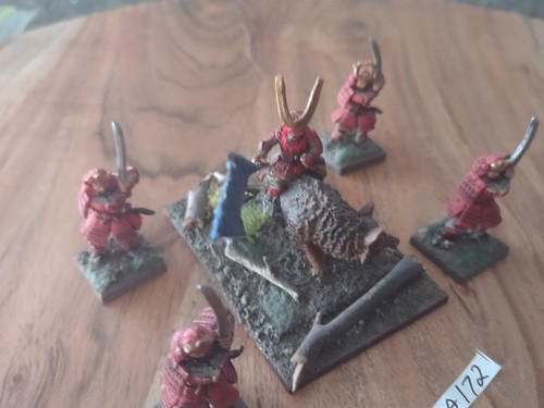Reaper Bones DND Warhammer Warlord Miniatures Samurai Painted JA172 - Picture 18 of 24