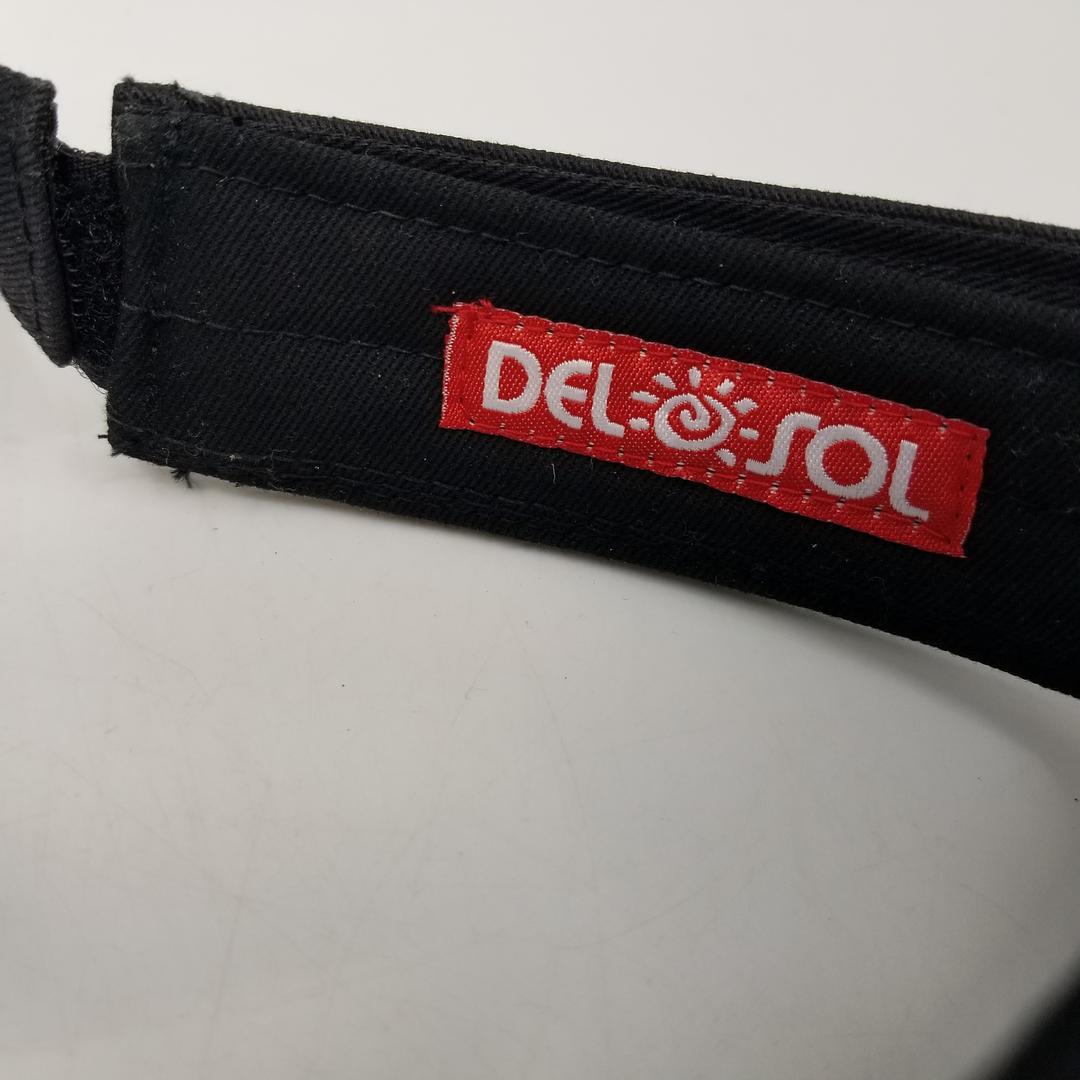 Del Sol Strapback Logo Visor Hat Cap Adjustable E… - image 7