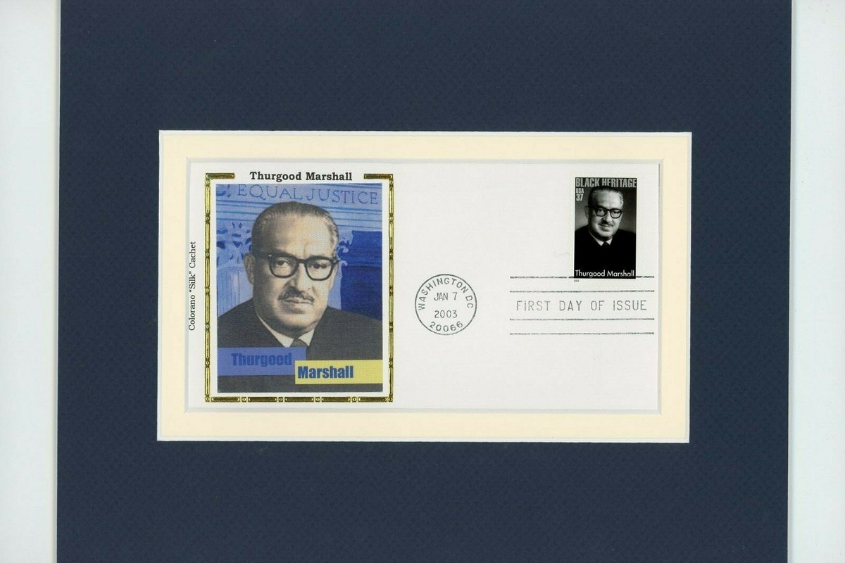Supreme Court Justice Thurgood Marshall and the First day Cover of
