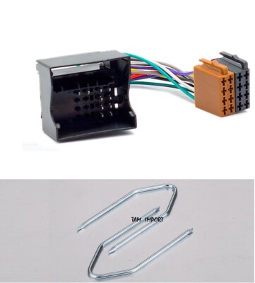 Câble Adaptateur ISO Universel Pour Autoradio Peugeot/Citroën (106, 206, 306, 307, 405, 406, 607...) - Neuf
