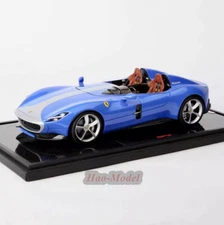 BBR 1:18 Ferrari SP2 Supercar Resin Diecast Model Car Collection Hobby Toys Blue