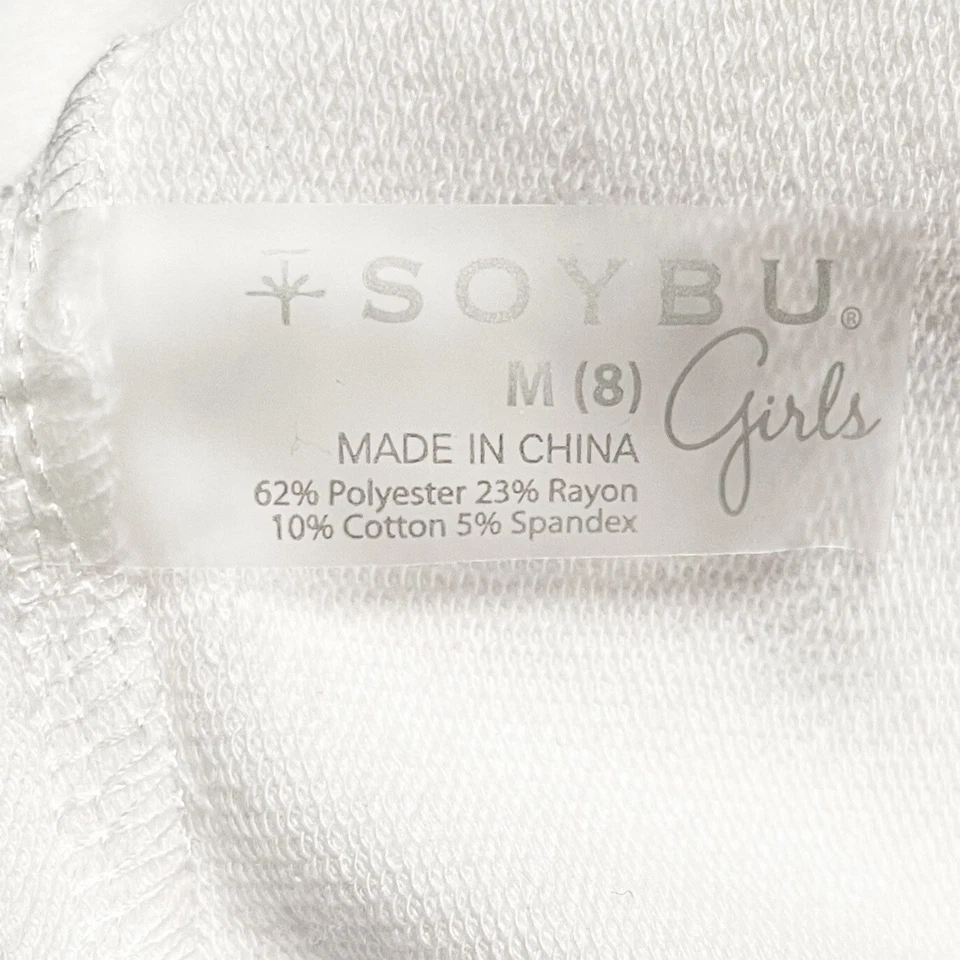 Soybu Niñas Nuevo con Etiquetas Elsie Blanco Cremallera Completa Sudadera con Capucha Talla M/8 Foto 4 de 4