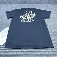 adidas T Shirt Mens Medium Black For Creators Only Short Sleeve Adult