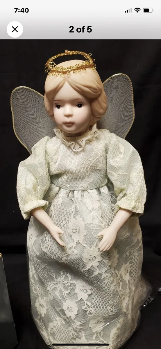 Vintage Avon Gift Collection Christmas Snow Angel Tree Topper Doll