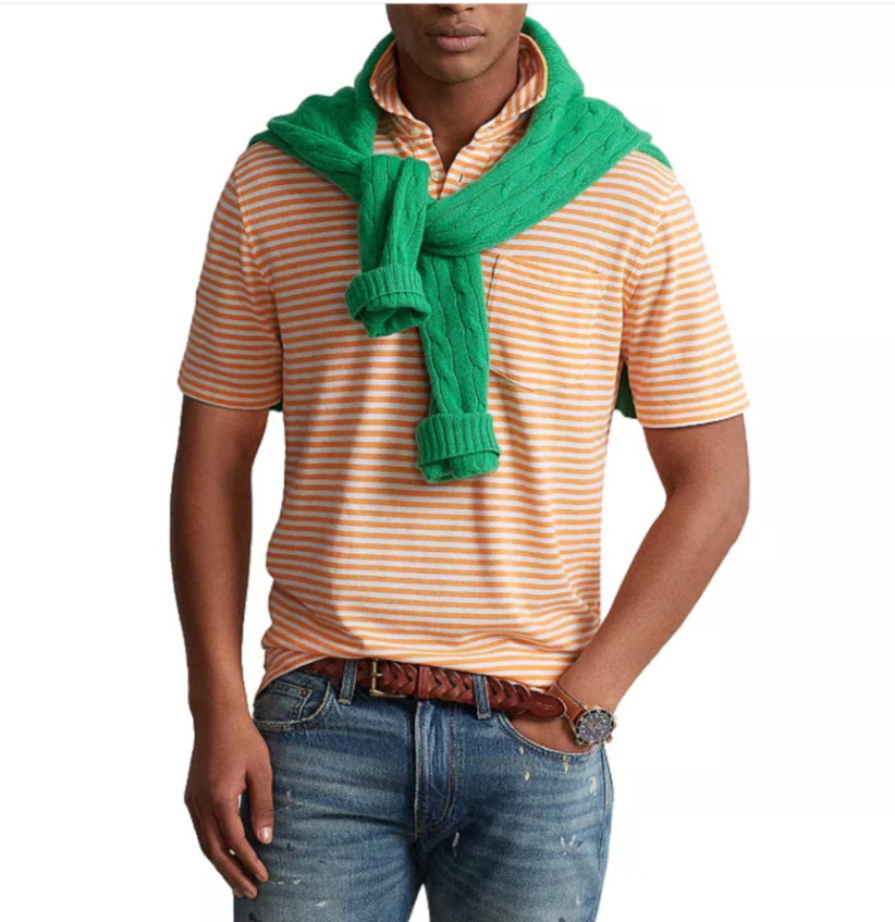 Рубашка поло Polo Ralph Lauren в полоску Polo MSRP 148 Размер S 10890₽