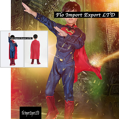 Superman Vestito Costume Carnevale Bambino Boy Cosplay Costumes